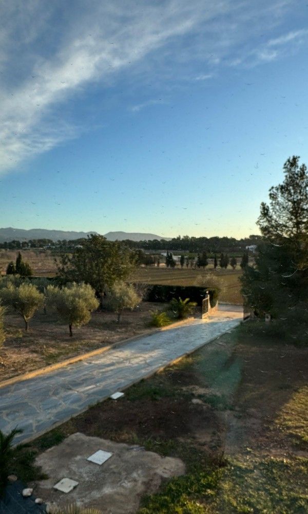 Geniet van het zwembad en de groene omgeving bij Finca Kim, een vakantiehuis in Lliria, Valencia, Costa del Azahar.