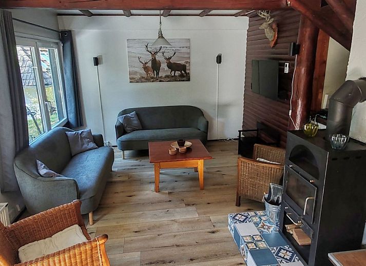 Ferienhaus Laange in Frankenau, Hessen, een charmant vakantiehuis omgeven door groene natuur en een ruim terras.