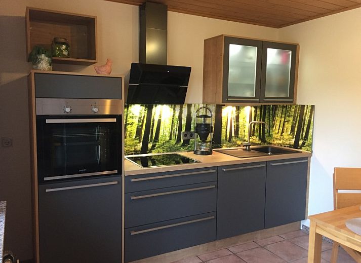 Appartement Franz in Morbach, Eifel, biedt een charmante stenen gevel met ruime tuin en rustige omgeving.