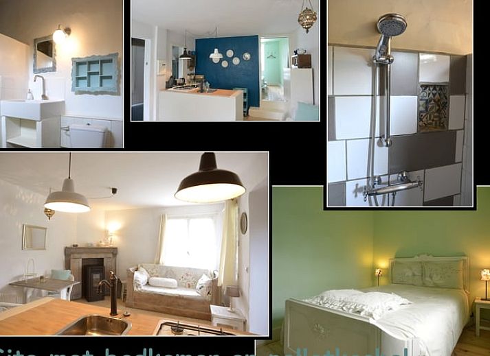 Plattegrond van Vakantiehuis in Lucenay l'Eveque, Bourgondie, Frankrijk met ruime salon en gezellige keuken.