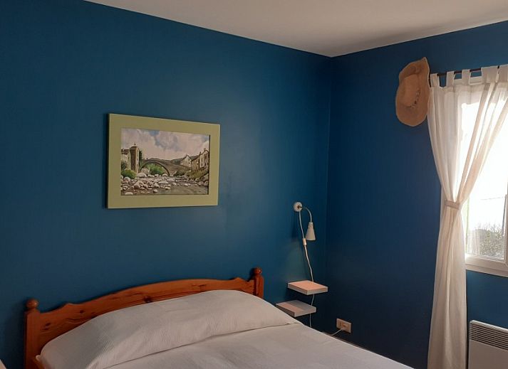 Geniet van het zwembad bij Villa du Castel, een vakantiehuis in Meyrannes, Languedoc, omgeven door weelderige natuur en bergzicht.