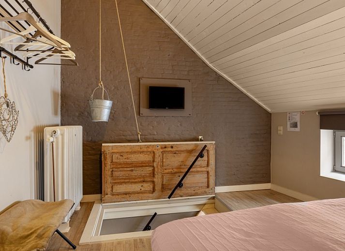 Willkommen bei Bibi Tongeren, einem attraktiven Ferienhaus in Limburg, Belgien, mit einer charmanten Empfangsecke.