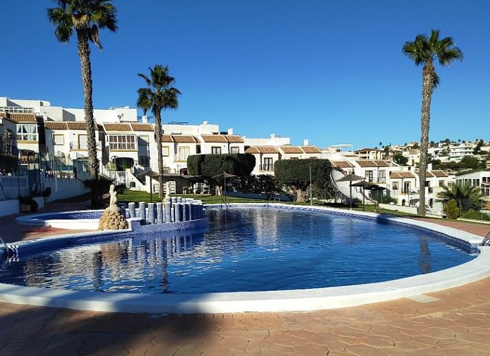 Adembenemend uitzicht vanaf Casa Panis vakantiehuis in La Marina Urbanisation, Costa Blanca, Spanje.
