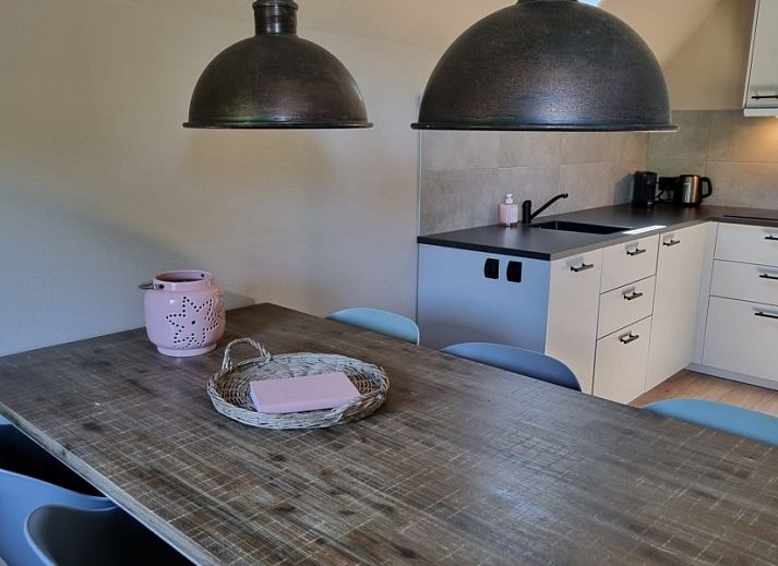 Gezellige woonkamer van Chalet2rent Lauwersmeer in Anjum met comfortabele banken, ideaal voor een ontspannen vakantiehuis.