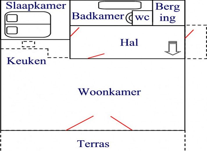 Eetruimte in Chalet2rent Lauwersmeer, Anjum, met sfeervolle verlichting en een ruime tafel voor gezellige maaltijden.