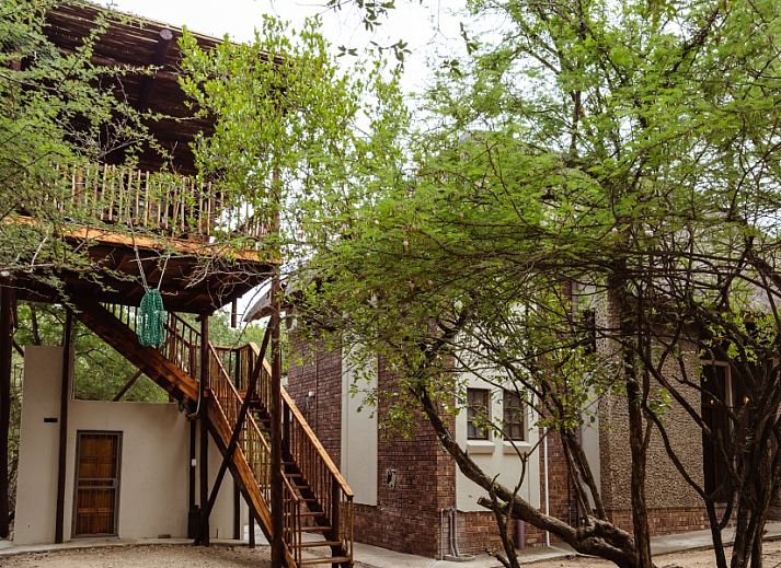 Geniet van de unieke boomhutervaring bij Ons Blyplek, een vakantiehuis in Marloth Park, Mpumalanga, omgeven door prachtige natuur.