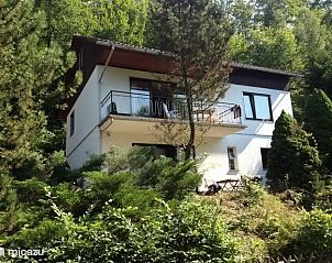Vakantiehuis Wieda in de Harz, Duitsland, omgeven door weelderige natuur en groen.