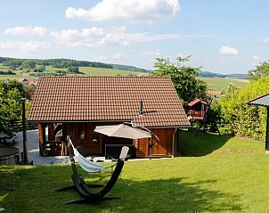 Ontspannend uitzicht vanuit Huisje in Diemelsee, Hessen, Duitsland, met groene omgeving en comfortabele buitenruimte.