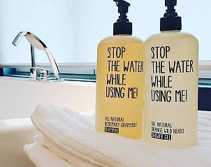 Eco-vriendelijke badproducten in Villa Veldzicht, Glabbeek, Belgi voor een groen verblijf.