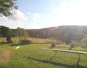 Genieen Sie den Panoramablick auf die Natur vom Cottage in Bischofsgrn, einem Ferienhaus in Bayern, Deutschland.