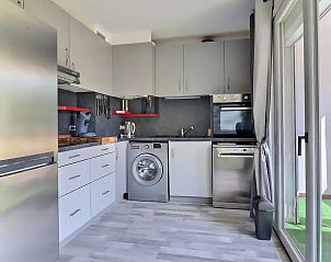 Modern kitchen in the St. Aygulf Apartment, Saint-Aygulf, Provenceideal for a vacation rental on the Cte d'Azur.