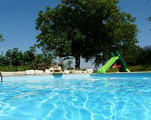 Enjoy the pool at le pigeonnier et la bergerie in Tournon-d'Agenais, Aquitaine, perfect for a relaxing vacation rental experience.