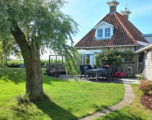 Veranda bij Huisje in Sandfirden, vakantiehuis in Heegermeer, Friese meren.