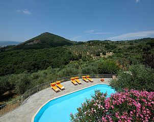 Enjoy the pool and panoramic views at Holiday home in MONSUMMANO TERME, Tuscany, Italy.