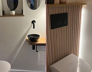 Overdekt terras in Huisje Amli, vakantiewoning aan de Belgische kust.