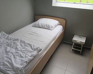 Kleine slaapkamer in vakantiehuis Walhofpark 13, Adinkerke-De Panne, Belgische kust.