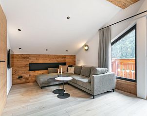 Modern kitchen in Alpenlodge Pettneu Lodge 1, a vacation home in Pettneu am Arlberg, Tyrol, Austria.