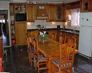 Gezellige keuken in B & B -Minicamping Casa Bruinsma, El Realengo, Costa Blanca. Perfect voor een ontspannen verblijf in Spanje.