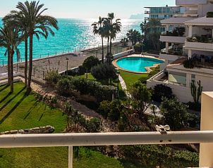 Unterkunft 1495405 • Appartement Costa blanca • Ref 110)Eerste lijn zee, verwarmd binnenbad en een buitenzwe 