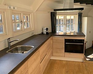 Moderne Kche in Gasteren Stee und Stoede Ferienhaus in Gasteren, Nord Drenthe mit viel Licht.