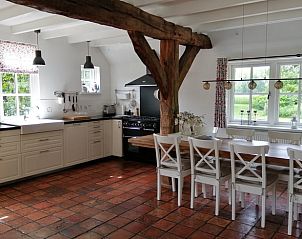 Open keuken en eetruimte in Vakantiehuisje in Wapse, gezellig samenzijn in Zuidwest Drenthe.