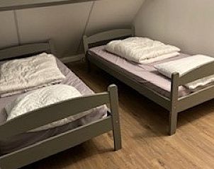 Tweepersoons slaapkamer in Johanneshof vakantiehuis, Wateren, Drenthe.