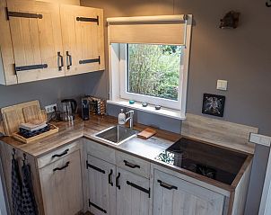 Compacte keuken in Huisje in Nij Beets, vakantiehuis in Nij Beets, voorzien van moderne apparatuur.