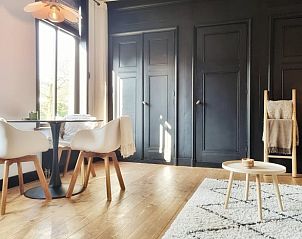 Gezellige eetruimte in Vakantiehuis in Burdaard, perfect voor maaltijden op het Friese platteland in Friesland.