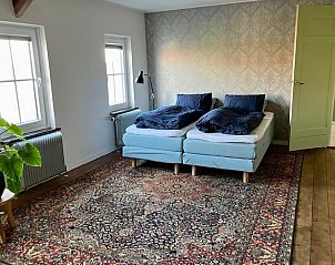 Comfortabele slaapkamer in Huisje in Woldendorp, vakantiehuis in Woldendorp, Noordoost Groningen, Groningen.