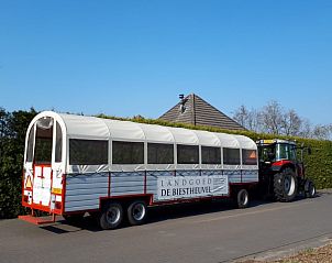 Gezellige huifkar voor uitstapjes vanuit De Schuurherd en de Hoeve, Hoogeloon, Noord Brabant.