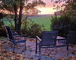 Uitzicht over groene velden bij Vakantiehuisje in Dreischor, Schouwen-Duiveland, Zeeland.