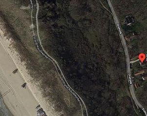 Satellietbeeld van Dishoek 6a locatie nabij strand in Walcheren Zeeland.