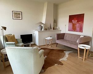 Stijlvolle zithoek in Vebenabos 43a vakantiehuis in Vlissingen, Walcheren.