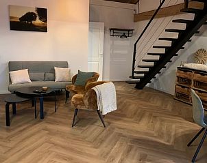 Ruime woonkamer in Vakantiehuisje in Ovezande, Zuid-Beveland, Zeeland.