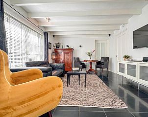 Comfortabele lounge in Enjoy for two vakantieaccommodatie, Ovezande, Zeeland.